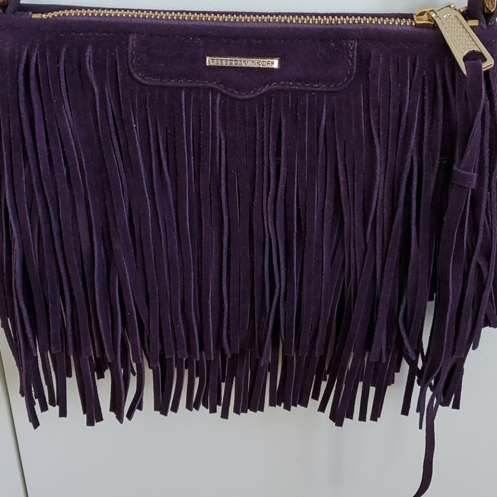 Rebecca Minkoff Finn Suede Fringe Convertible NEW - Picture 4 of 7